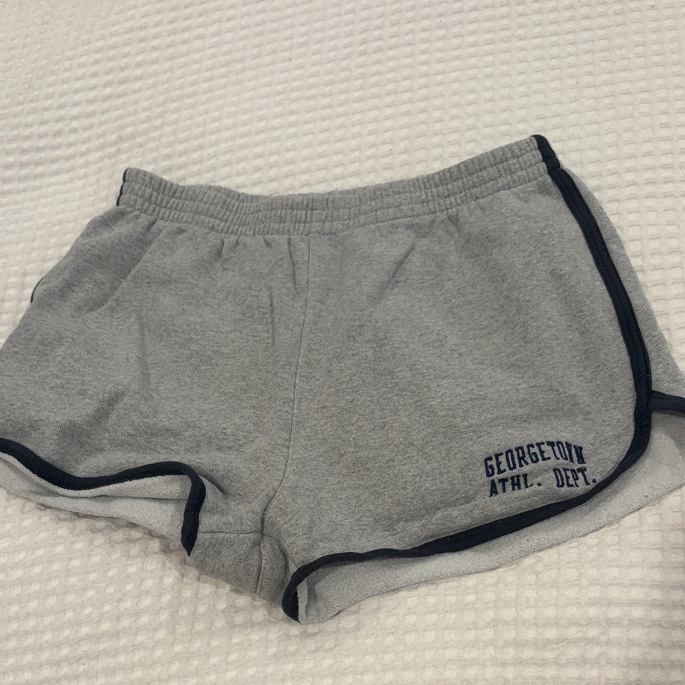 BRANDY MELVILLE x John Galt Women's Gray Shorts with Navy Trim